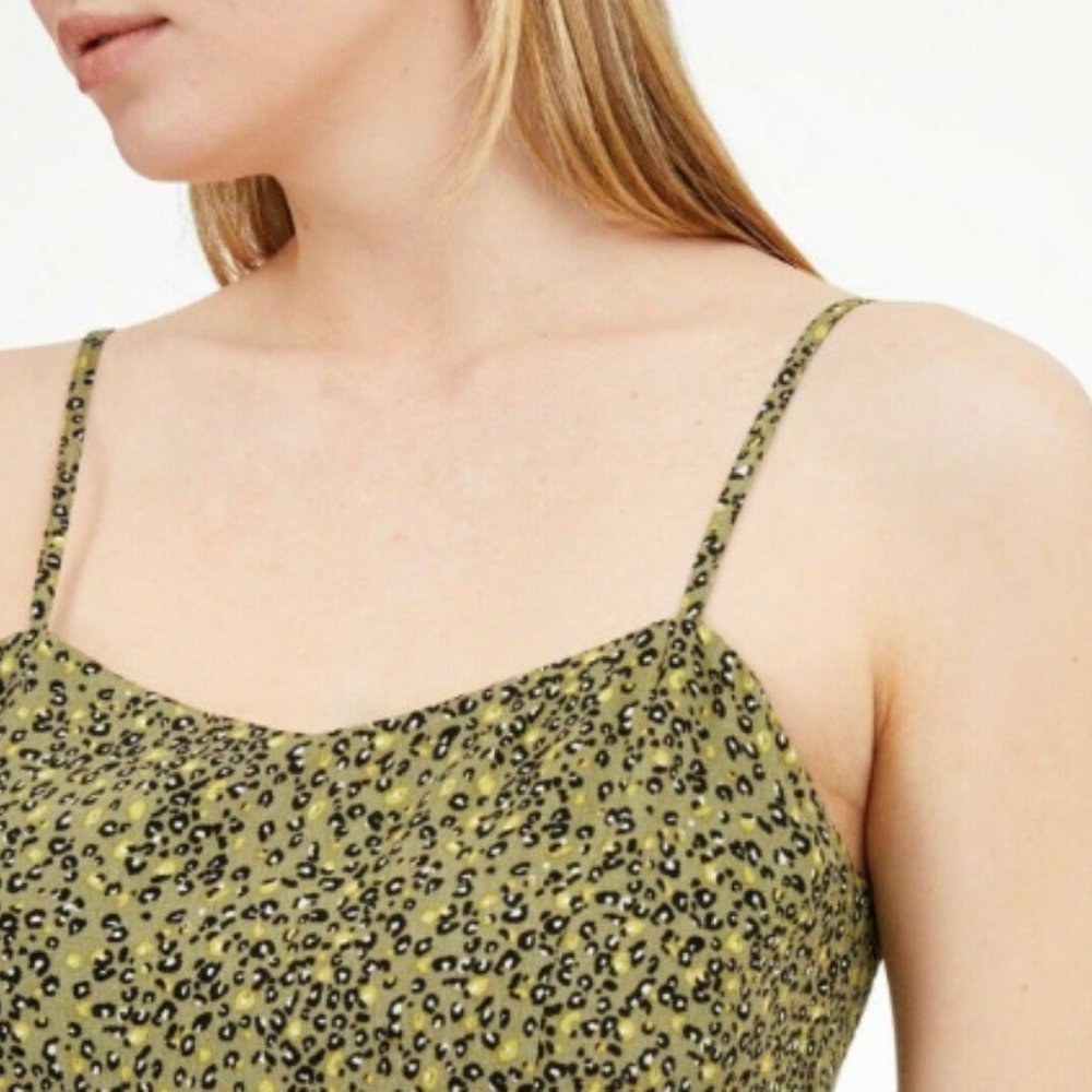 Calvin Klein Jeans Womens Micro Leopard Line Mini Dress Size XL, MSRP $79.5 - Picture 2 of 6